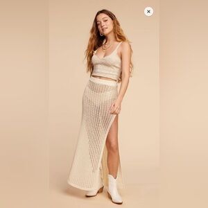 Black, crochet skirt